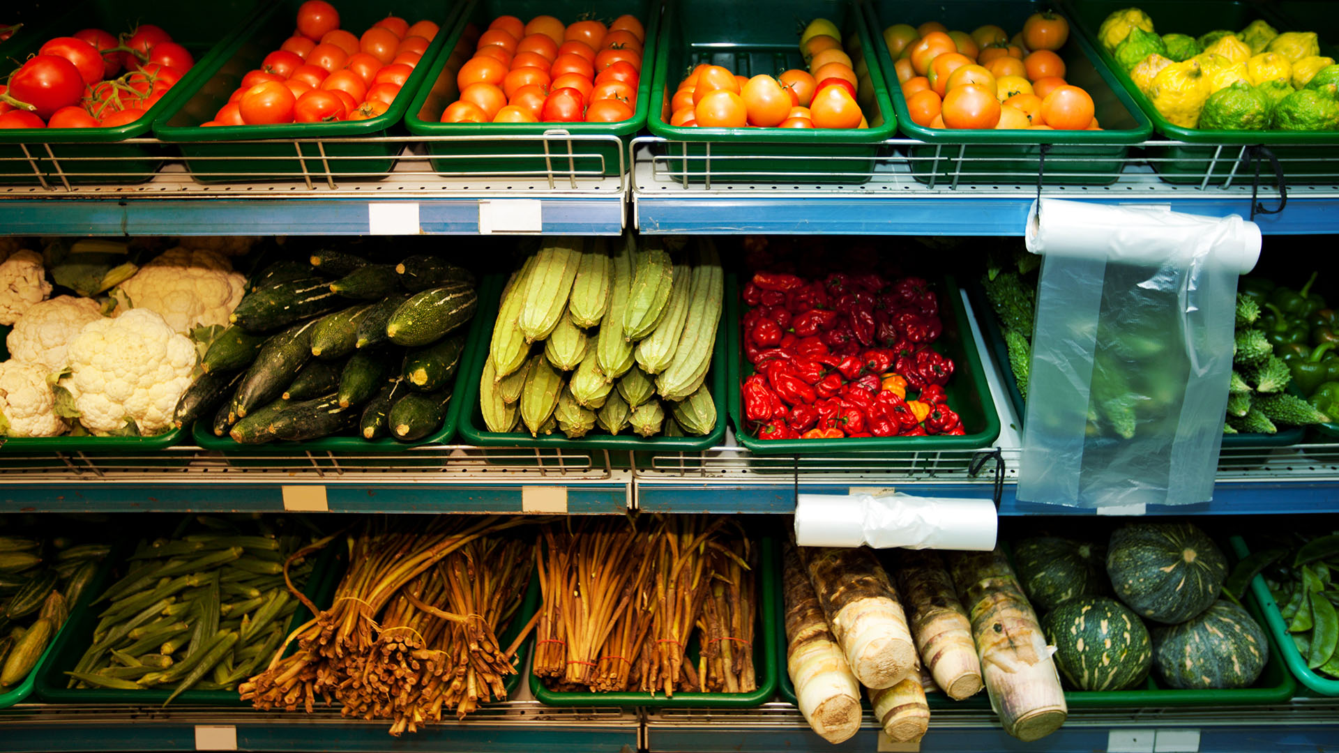 produce section of a grocery store